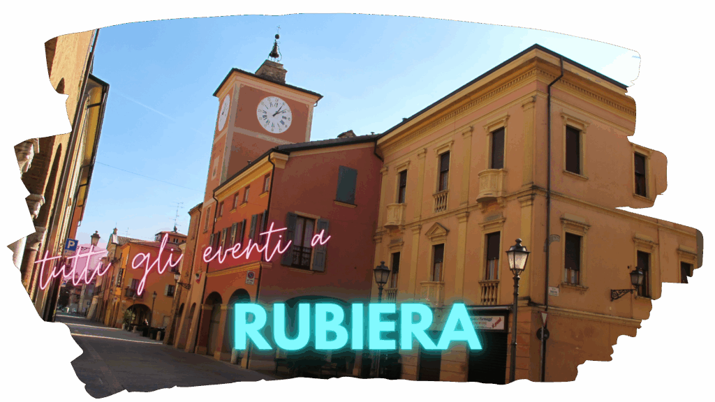 Eventi a Rubiera: torre dell'orologio a Rubiera in una giornata di sole